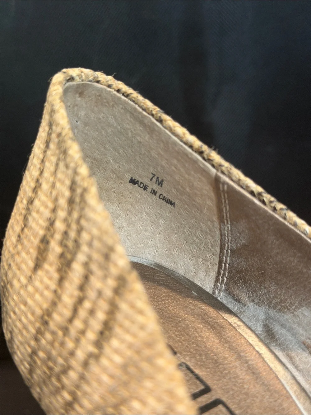 Moda Spana Beige Knit Peep-Toe Platform Heels